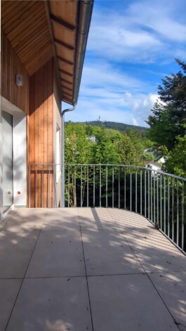 Blick vom Balkon zum Feldberg